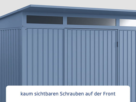 Ecostar Gerätehaus Trend-P,Typ 3, Taubenblau, 1 flg