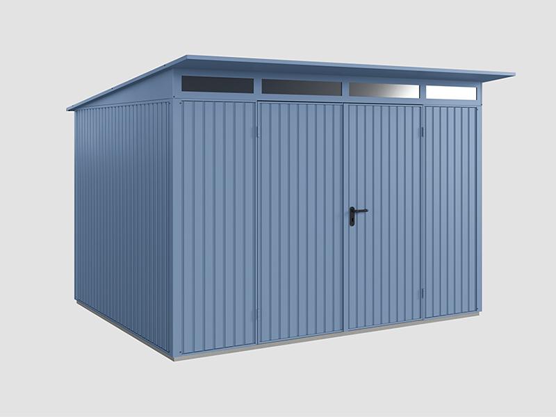 Ecostar Gerätehaus Trend-P,Typ 3, Taubenblau, 2 flg