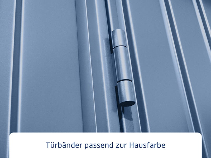 Ecostar Gerätehaus Trend-P,Typ 3, Taubenblau, 2 flg