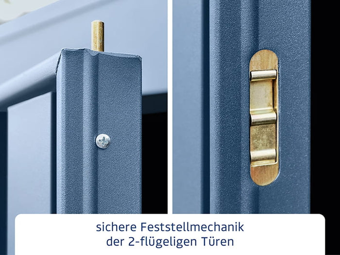 Ecostar Gerätehaus Trend-P,Typ 3, Taubenblau, 2 flg