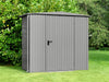 Ecostar Gerätehaus Trend-S,Typ 1, Grau Aluminum, 1 flg
