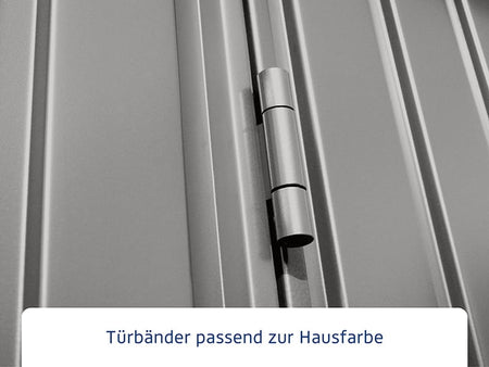 Ecostar Gerätehaus Trend-S,Typ 1, Grau Aluminum, 1 flg