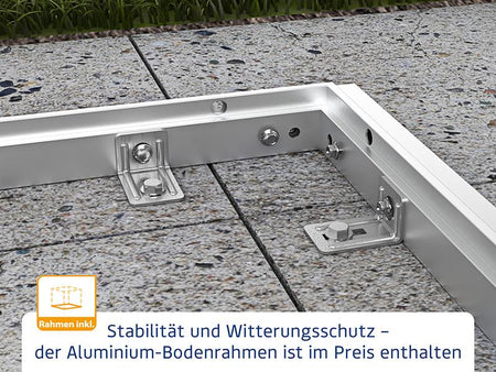 Ecostar Gerätehaus Trend-S,Typ 1, Grau Aluminum, 1 flg