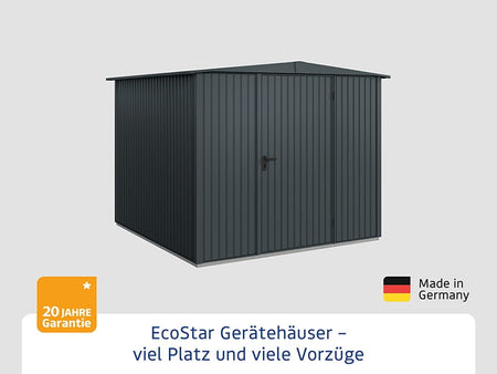 Ecostar Gerätehaus Trend-S,Typ 2, Anthrazitgrau, 1 flg