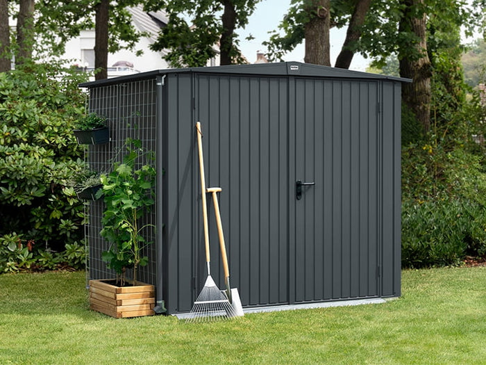 Ecostar Gerätehaus Trend-S,Typ 2, Anthrazitgrau, 2 flg