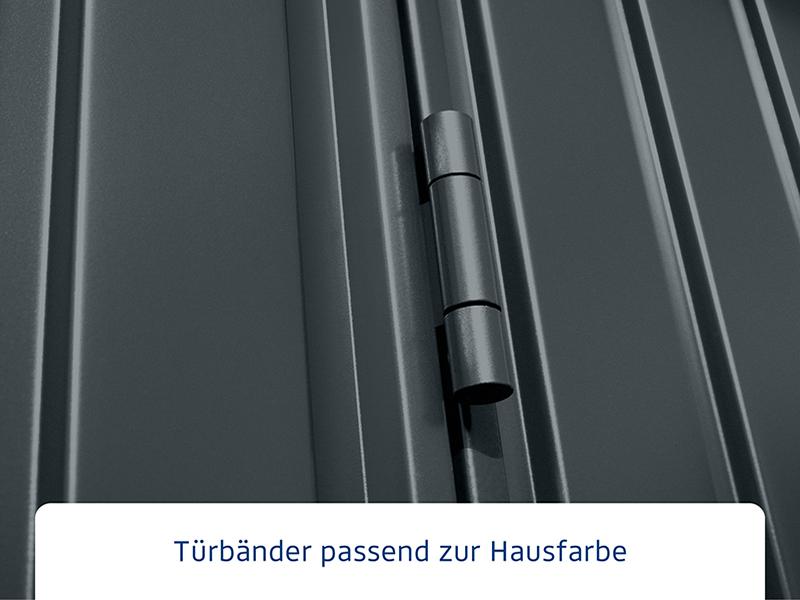 Ecostar Gerätehaus Trend-S,Typ 2, Anthrazitgrau, 2 flg