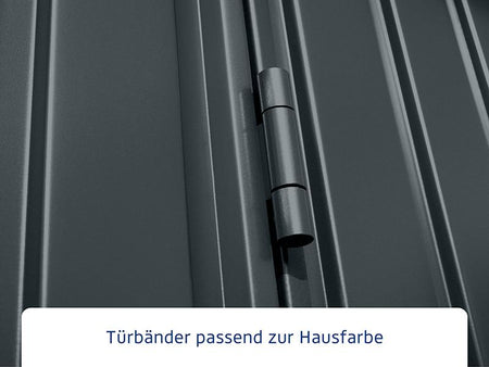Ecostar Gerätehaus Trend-S,Typ 2, Anthrazitgrau, 2 flg
