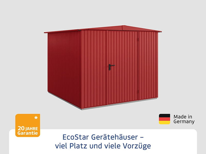 Ecostar Gerätehaus Trend-S,Typ 2, Purpurrot, 1 flg