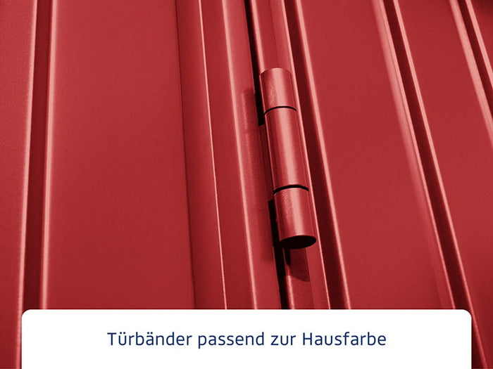 Ecostar Gerätehaus Trend-S,Typ 2, Purpurrot, 1 flg