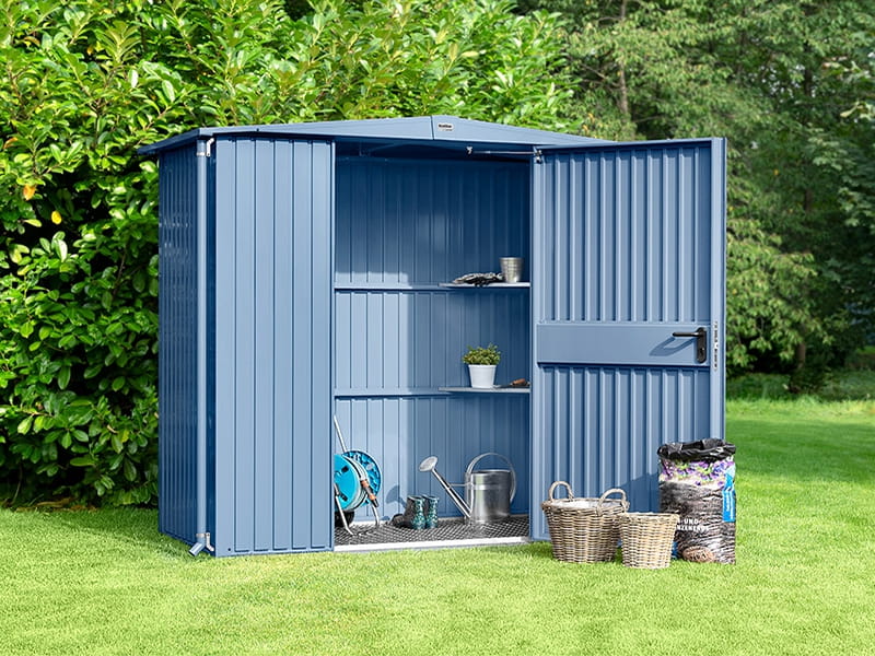 Ecostar Gerätehaus Trend-S,Typ 2, Taubenblau, 1 flg