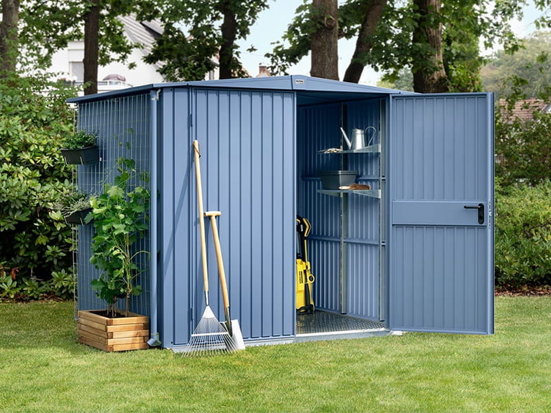 Ecostar Gerätehaus Trend-S,Typ 2, Taubenblau, 2 flg