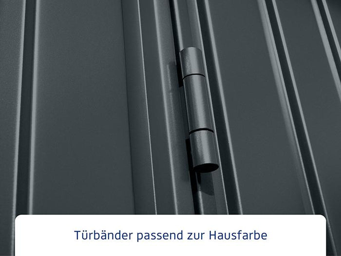 Ecostar Gerätehaus Trend-S,Typ 3, Anthrazitgrau, 1 flg
