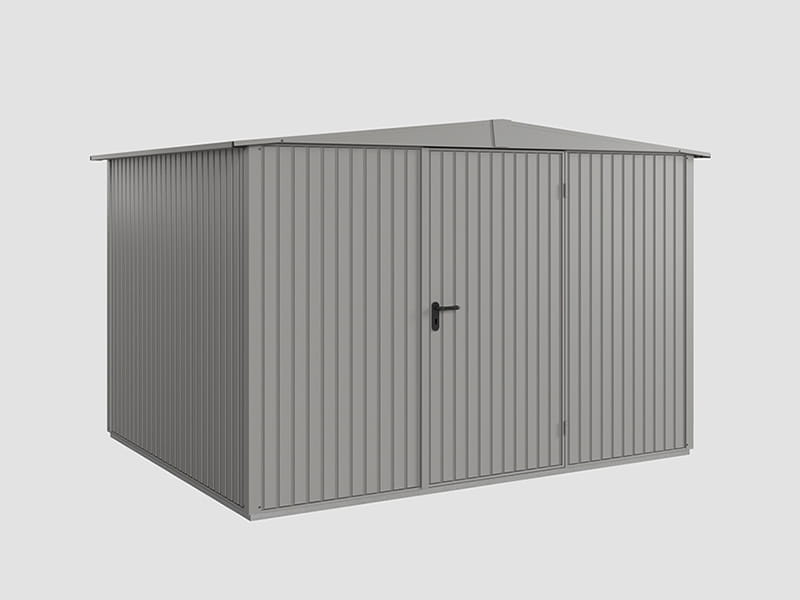 Ecostar Gerätehaus Trend-S,Typ 3, Grau Aluminum, 1 flg