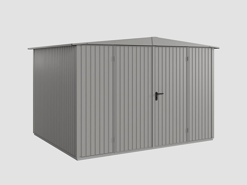 Ecostar Gerätehaus Trend-S,Typ 3, Grau Aluminum, 2 flg