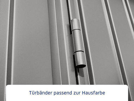 Ecostar Gerätehaus Trend-S,Typ 3, Grau Aluminum, 2 flg