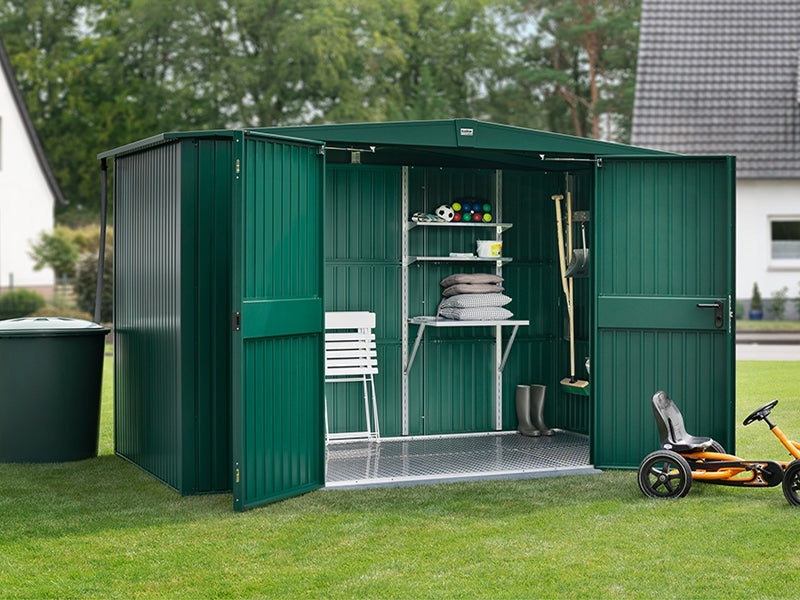 Ecostar Gerätehaus Trend-S,Typ 3, Moosgrün, 2 flg