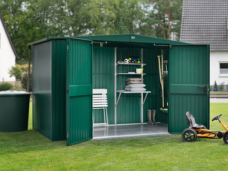Ecostar Gerätehaus Trend-S,Typ 3, Moosgrün, 2 flg