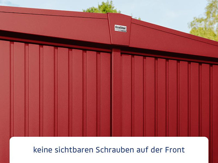 Ecostar Gerätehaus Trend-S,Typ 3, Purpurrot, 1 flg