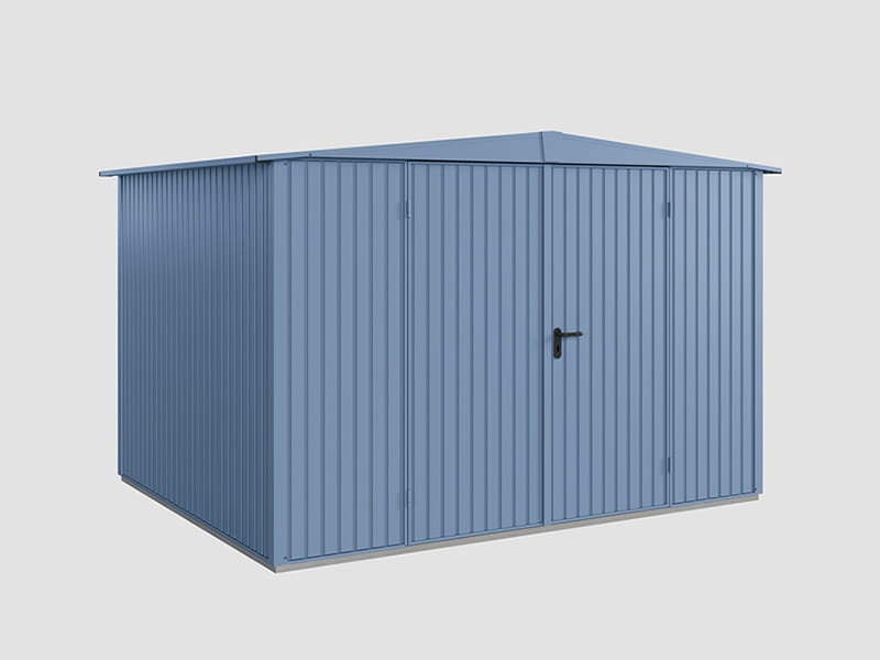 Ecostar Gerätehaus Trend-S,Typ 3, Taubenblau, 2 flg