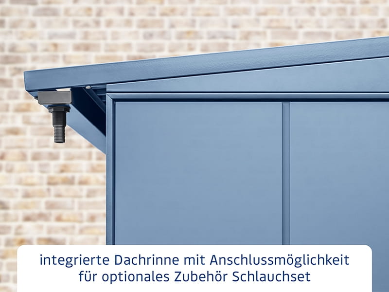 EcoStar Kaminholzregal ,ELEGANT-V,TYP2, Taubenblau