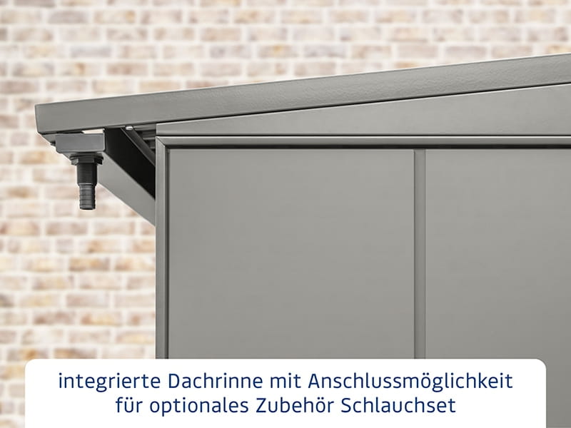 EcoStar Kaminholzregal, ELEGANT-V, TYP1, Grau Aluminum