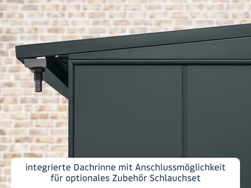 EcoStar Kaminholzregal, ELEGANT-V, TYP1, Anthrazitgrau