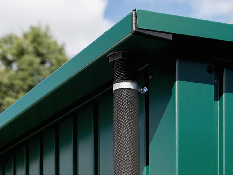 EcoStar  Regenablauf Schlauchset für Kaminholzregale zum Sonderpreis