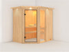 Fiona 1 - Karibu Sauna ohne Ofen - mit Dachkranz -