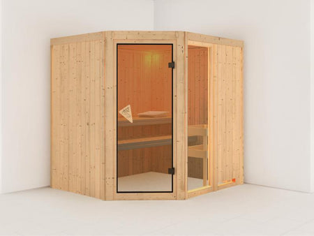 Fiona 2 - Karibu Sauna ohne Ofen - ohne Dachkranz -