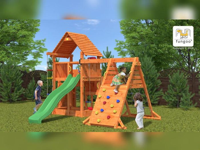 FUNGOO BIG LEADER SPIDER RED / NADELHOLZ teak impr.