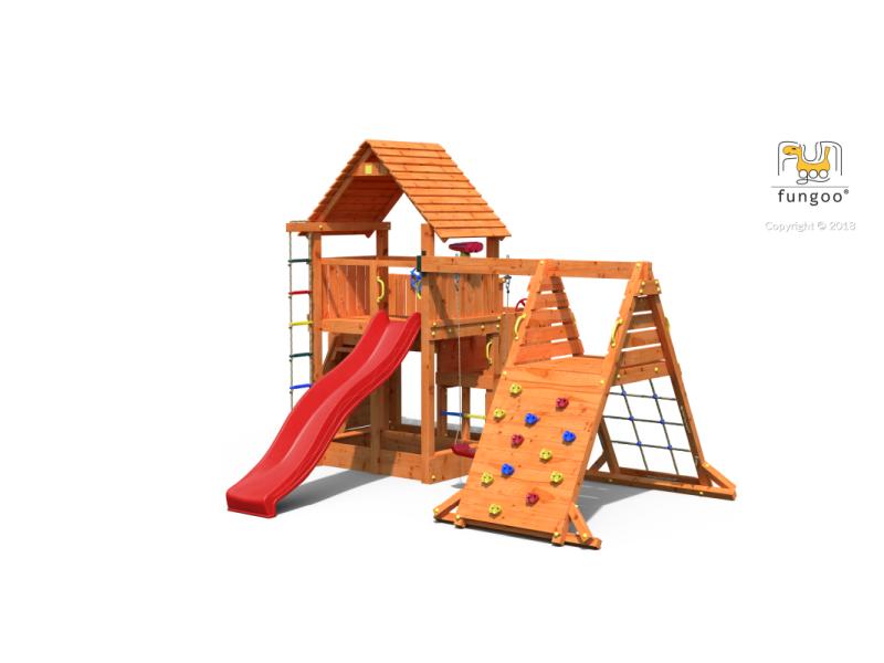 FUNGOO BIG LEADER SPIDER RED / NADELHOLZ teak impr.