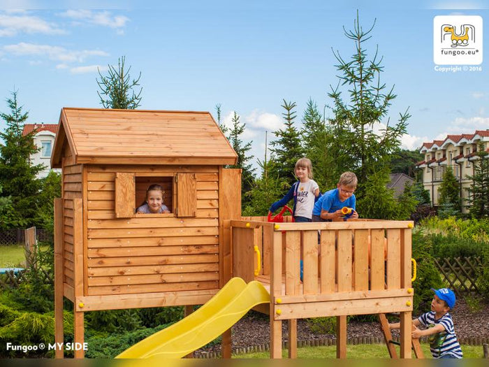 FUNGOO MAXI SET  SIZED PLAZA (My_SIDE FORTRESS Toybox Rainbow) / NADELHOLZ teak impr