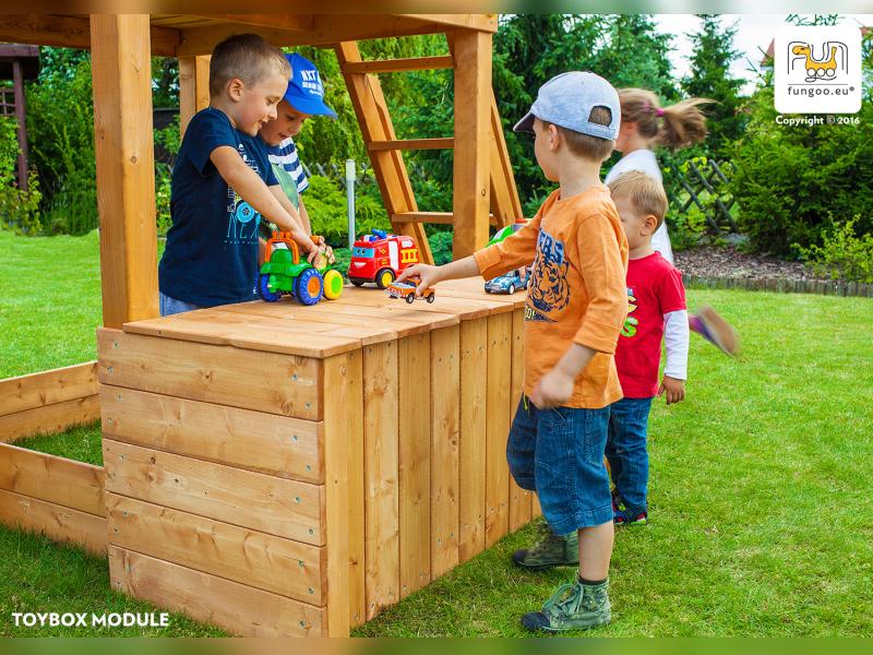 FUNGOO MAXI SET  SPIDER LAND (My_SPACE_XL FORTRESS Toybox Rainbow Spider+) / NADELHOLZ teak impr.