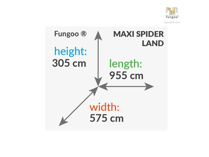 FUNGOO MAXI SET  SPIDER LAND (My_SPACE_XL FORTRESS Toybox Rainbow Spider+) / NADELHOLZ teak impr.