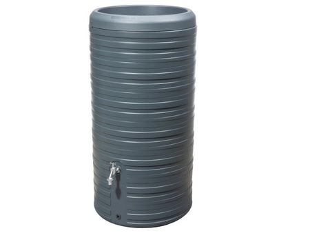 Garantia Regentonne Nordic 2in1, 300 Liter, graphit grey, inkl. Pflanzschale
