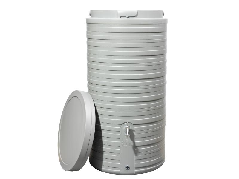 Garantia Regentonne Nordic, 300 Liter, steingrau, inkl. Deckel