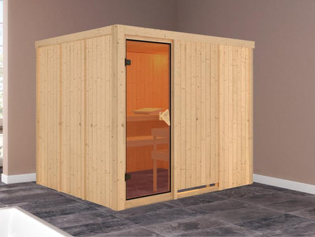 Gobin - Karibu Sauna ohne Ofen - ohne Dachkranz -