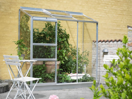 Halls Gewächshaus Altan 3 Alu Blankglas