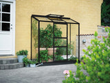 Halls Gewächshaus Altan 3 Schwarz Blankglas