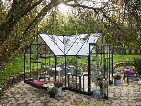 Halls Gewächshaus Garden Room Grün Sicherheitsglas