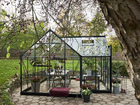 Halls Gewächshaus Garden Room Grün Sicherheitsglas