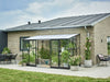 Halls Gewächshaus Qube Lean-to 612 Schwarz Sicherheitsglas