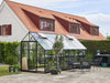 Halls Gewächshaus Qube+ 816 Schwarz Sicherheitsglas