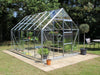 Halls Gewächshaus Universal 128 Alu Sicherheitsglas  9,9m² - SPARSET inkl. Fundament Alu
