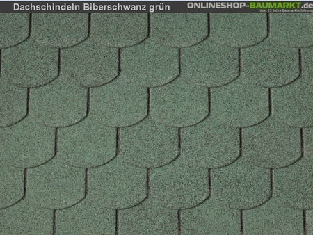 inkl. Wolff Dachschindeln Biberschwanz grün 16  Pakete