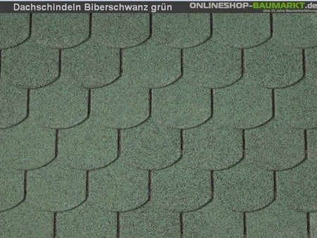 inkl. Wolff Schindeln Biberschwanz grün 5  Pakete