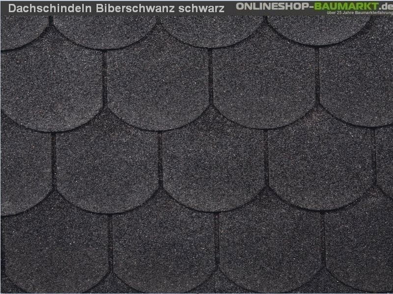 inkl. Wolff Schindeln Biberschwanz schwarz 7 Pakete