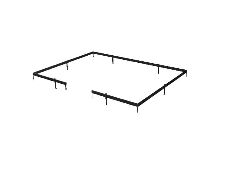 Juliana Gewächshaus Grand Oase 25,6 qm, Anthrazit pulverbeschichtet, 3mm Sicherheitsglas - SPARSET i