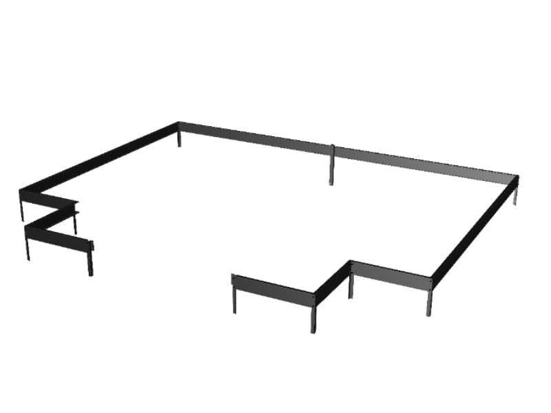 Juliana Gewächshaus Orangerie 15,1 qm, Anthrazit mit 3mm Sicherheitsglas - SPARSET inkl. Fundament