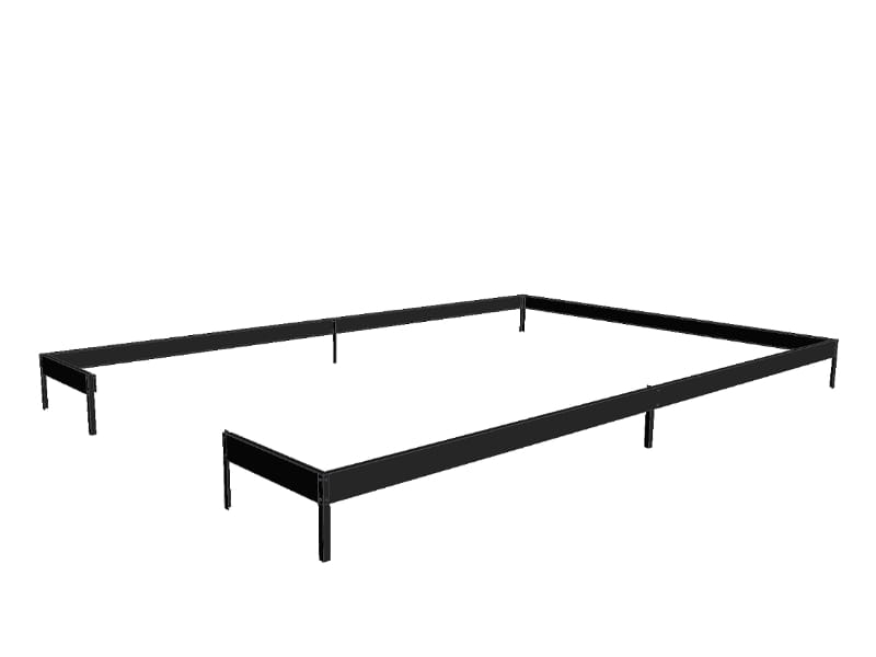 Juliana Gewächshaus Premium 10.9 anthrazit, 3mm Sicherheitsglas, SPARSET inkl. Fundament